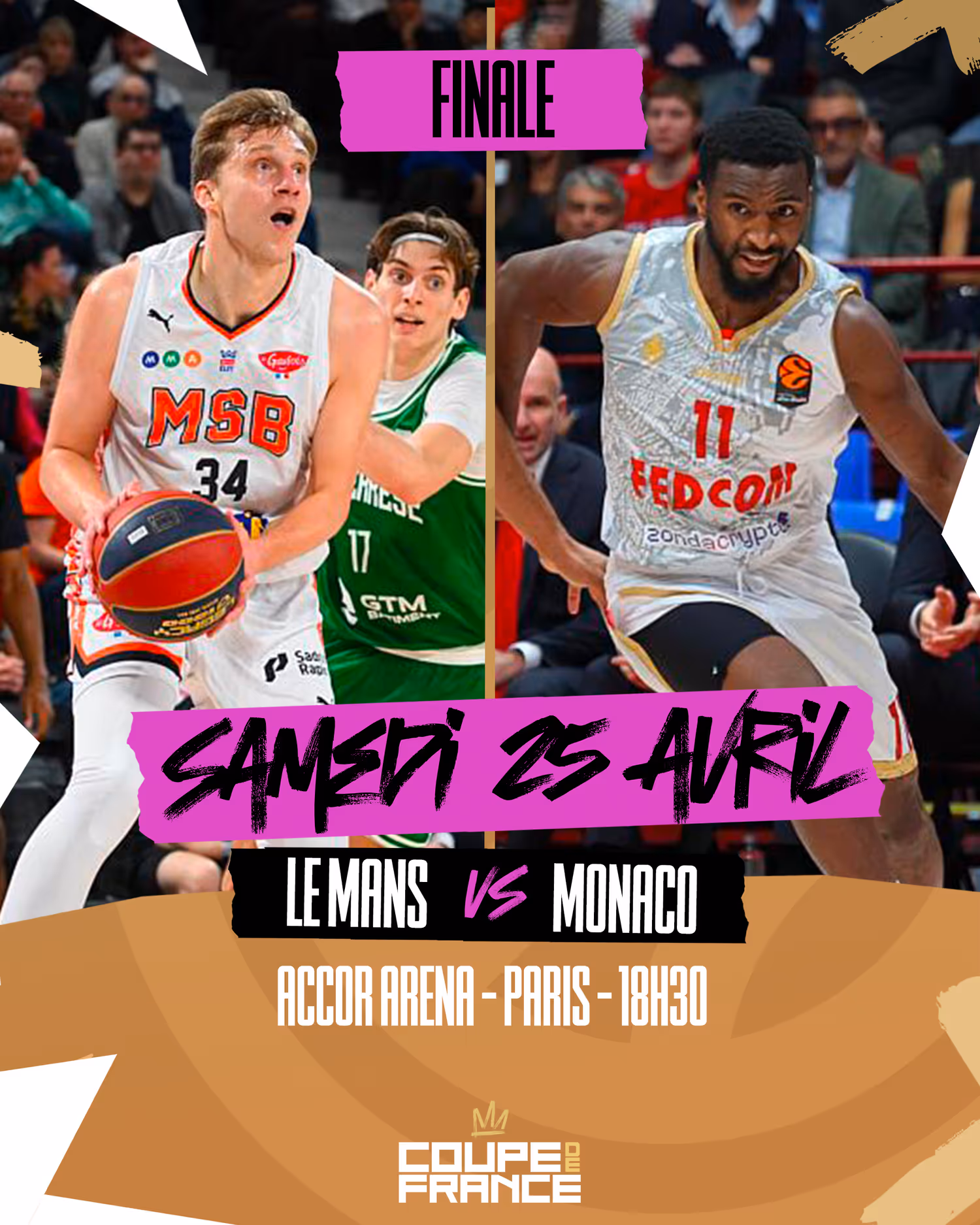 Le Mans et Monaco se retrouveront en finale