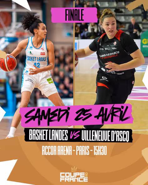 Basket Landes-Villeneuve d'Ascq, une finale inédite à l'Accor Arena