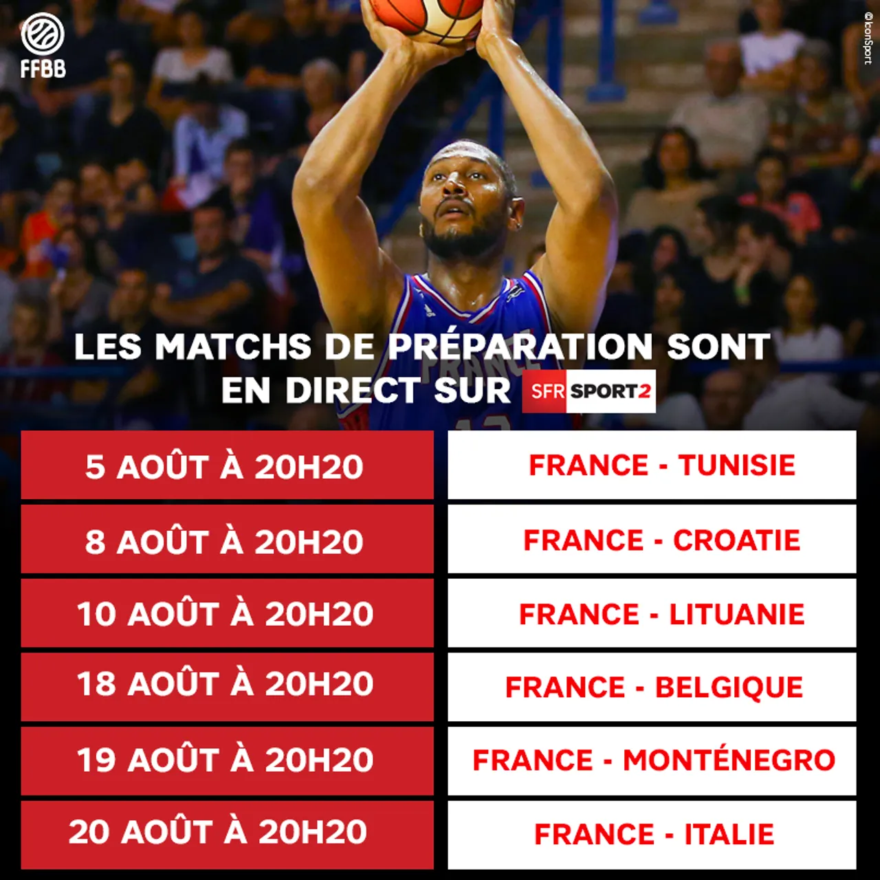 Les matches des Bleus sur SFR Sport