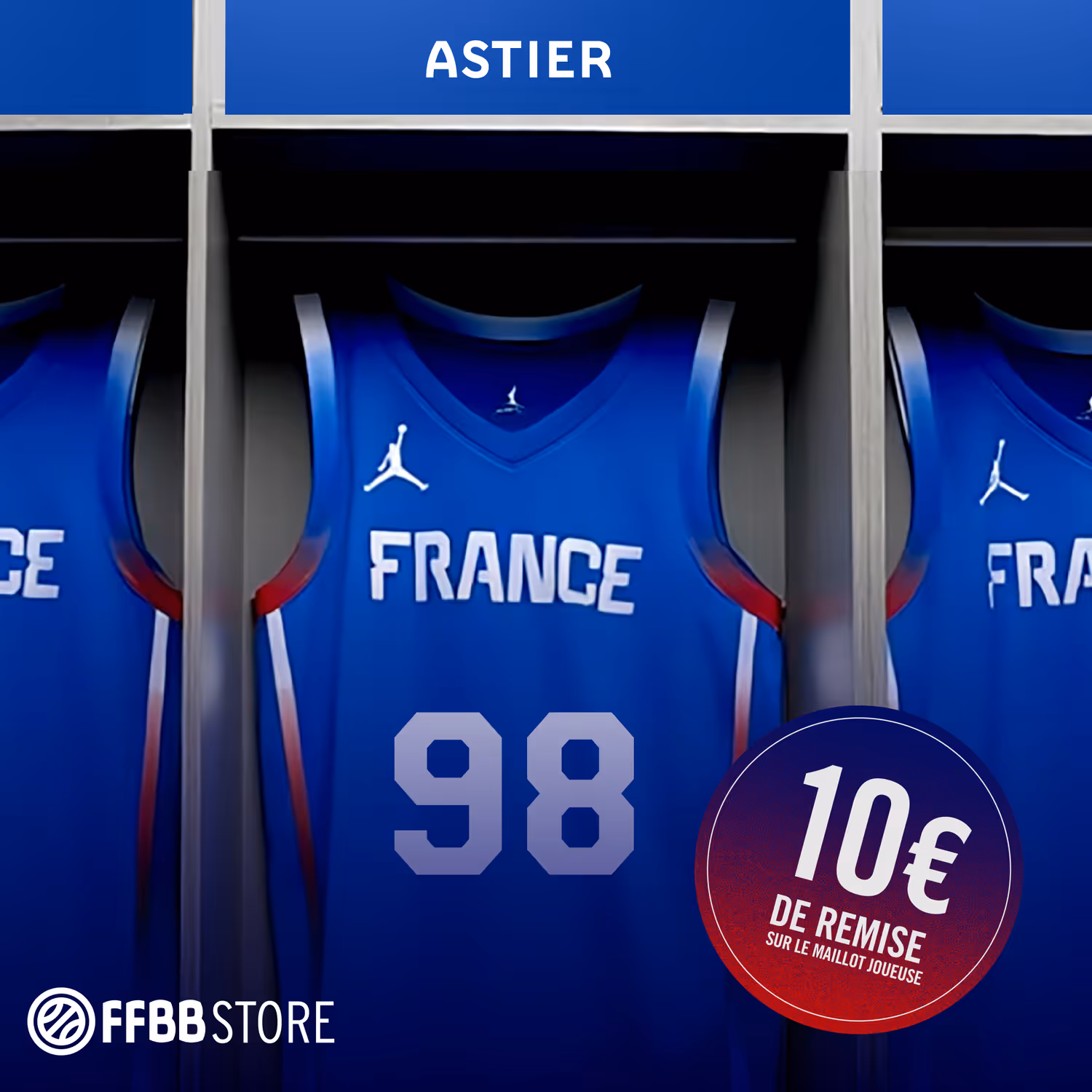 10 € de remise sur votre maillot de l'Equipe de France